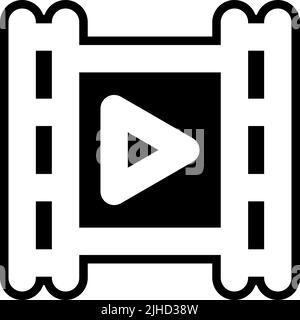 Photography play button . Stock Vector