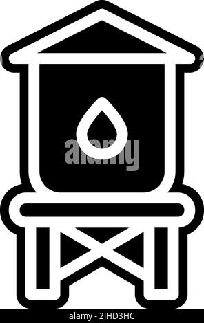 Plumber water tower . Stock Vector