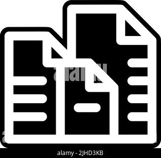 Printing paper size . Stock Vector