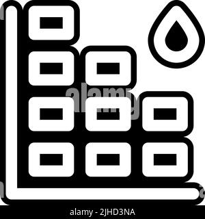 Printing ink level . Stock Vector