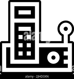 Stationery telephone . Stock Vector