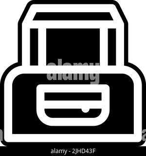 Sport equipment duffle bag . Stock Vector