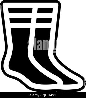 Sport equipment socks . Stock Vector