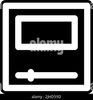 Video ui video editor . Stock Vector