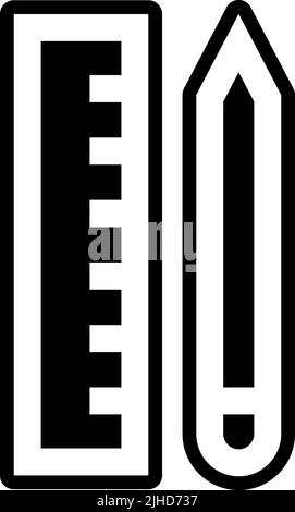 Art and design ruler . Stock Vector