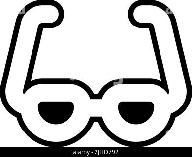 Basic ui eyeglass . Stock Vector