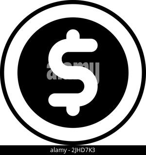 Basic ui coin . Stock Vector