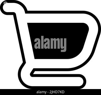 Basic ui shopping cart . Stock Vector