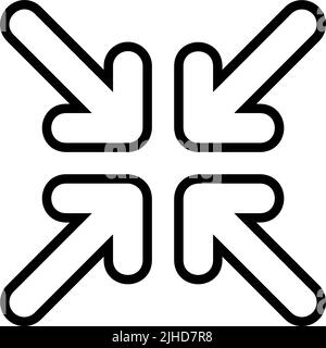 Basic ui minimize . Stock Vector