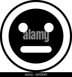 Basic ui emoticon . Stock Vector