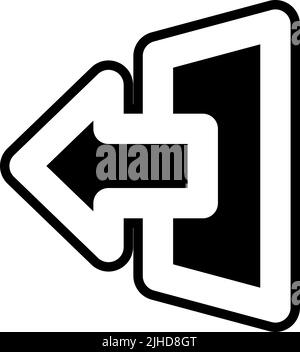 Basic ui log out . Stock Vector
