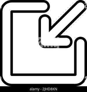 Basic ui minimize . Stock Vector