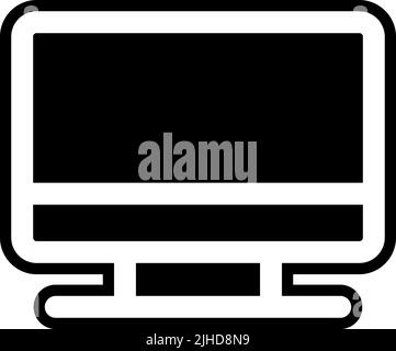 Computer and gaming monitor . Stock Vector