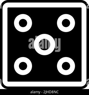 Computer and gaming dice . Stock Vector