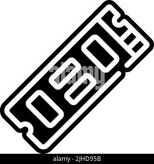 Computer hardware ssd . Stock Vector