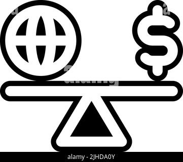 Diplomacy balance . Stock Vector