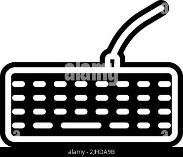 Electronic electric keyboard . Stock Vector
