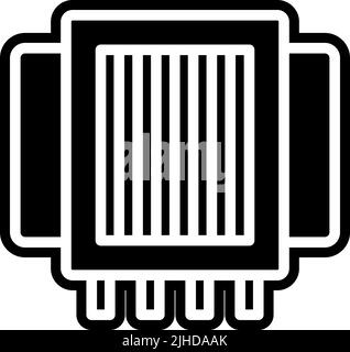 Electronics components transformer . Stock Vector