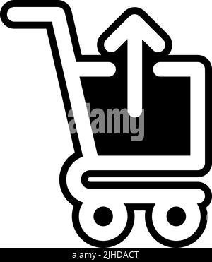 E commerce remove from cart . Stock Vector