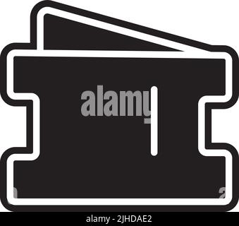 Ecommerce ticket . Stock Vector