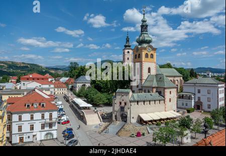 Banska Bystrica Town Castle in the summer. Slovakia. Stock Photo