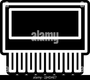 Electronics components display . Stock Vector