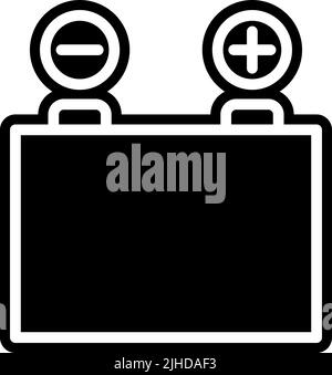Electronics components battery . Stock Vector