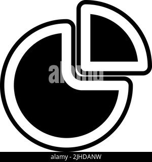 Home screen pie chart . Stock Vector
