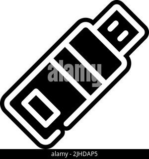 Computer hardware usb stick . Stock Vector