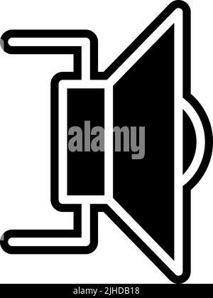 Electronics components speaker . Stock Vector