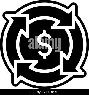Return on investment circular economy . Stock Vector