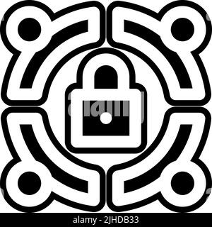 Friendship lock . Stock Vector