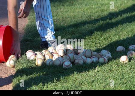 July 16 2022, London Ontario Canada, The London Majors defeat the Hamilton Cardinals 11-6.  Luke Durda/Alamy Stock Photo