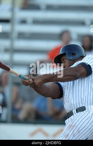 July 16 2022, London Ontario Canada, The London Majors defeat the Hamilton Cardinals 11-6. Cleveland Brownlee Luke Durda/Alamy Stock Photo