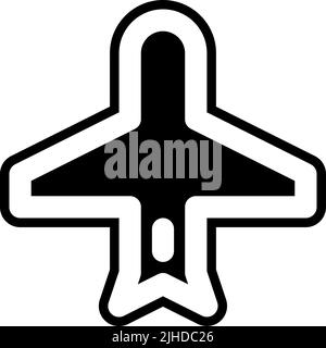 User interface airplane mode . Stock Vector