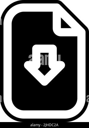User interface download file . Stock Vector