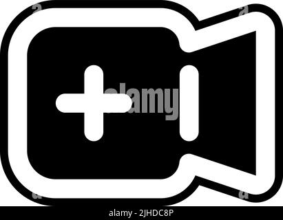 User interface video camera . Stock Vector