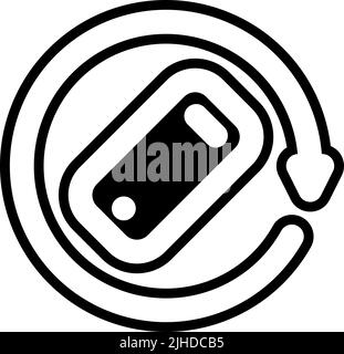User interface screen rotate . Stock Vector