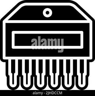 Electronics components chip . Stock Vector