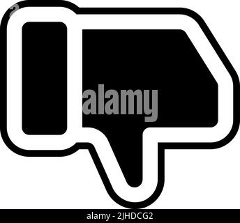 User interface dislike . Stock Vector