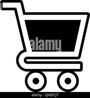 User interface trolley cart . Stock Vector