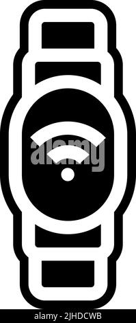 Wireless connection smartband . Stock Vector
