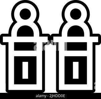 Voting elections debate . Stock Vector
