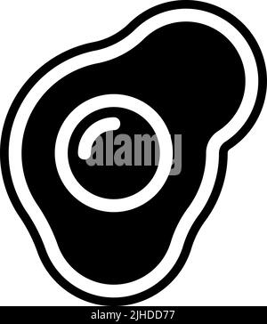Allergies fried egg . Stock Vector