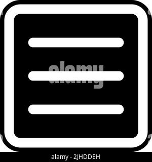 Ui open menu . Stock Vector