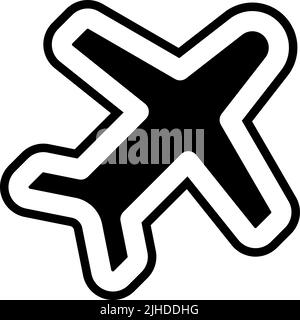 User interface flight mode . Stock Vector