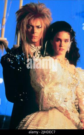 DAVID BOWIE, JENNIFER CONNELLY, LABYRINTH, 1986 Stock Photo