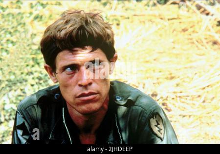 WILLEM DAFOE, PLATOON, 1986 Stock Photo