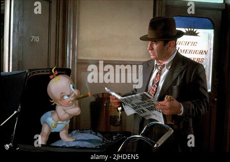 BABY HERMAN, BOB HOSKINS, WHO FRAMED ROGER RABBIT, 1988 Stock Photo