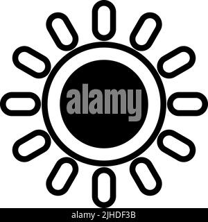 Camera interface brightness . Stock Vector